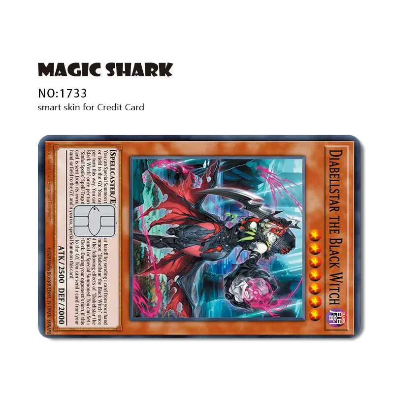 2025 New Kawaii Lucky Cat Money Power Swtich Level Up Front Matte Skin Film for Credit Card Cover for Debit Card