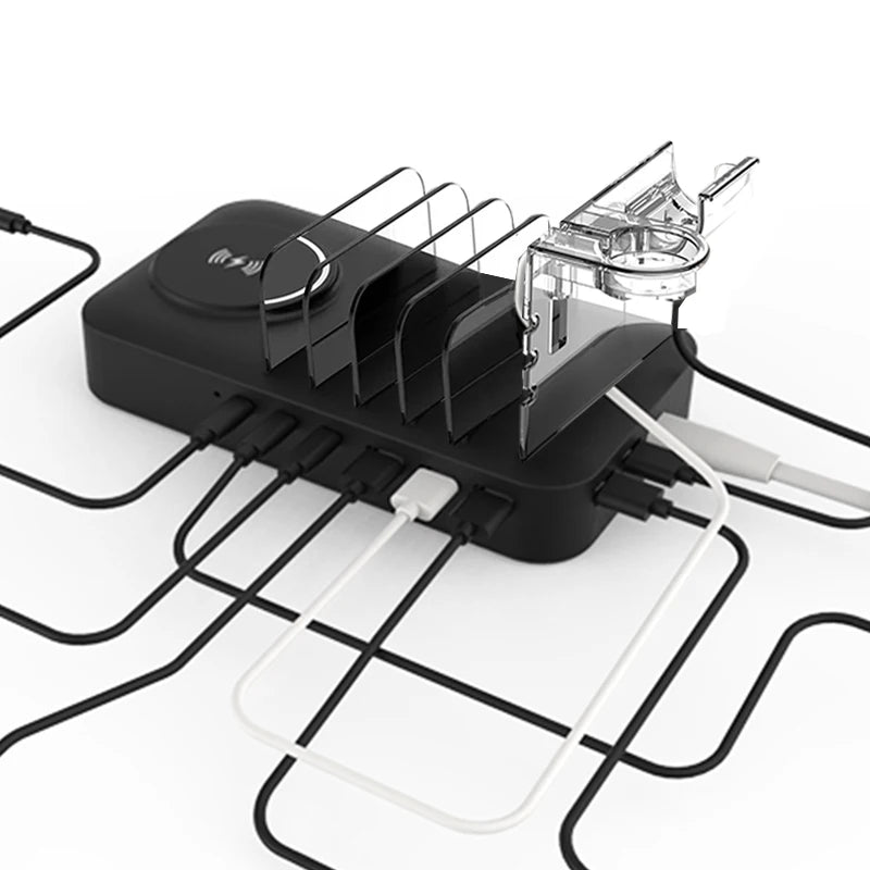 Multifunctional Charger 9in1 Wireless Charger For Mobile Phones Watches Headphones Multi Port Charger Fast Charger