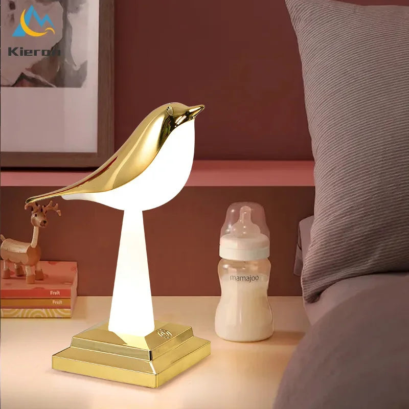 Nordic Modern Magpie Led Table Lamp Bedroom Study Bedside Desk Lamp Living Room Decoration 24 Colors of Light Birds Floor Lamps