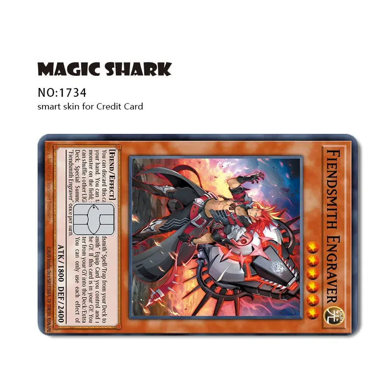 2025 New Kawaii Lucky Cat Money Power Swtich Level Up Front Matte Skin Film for Credit Card Cover for Debit Card