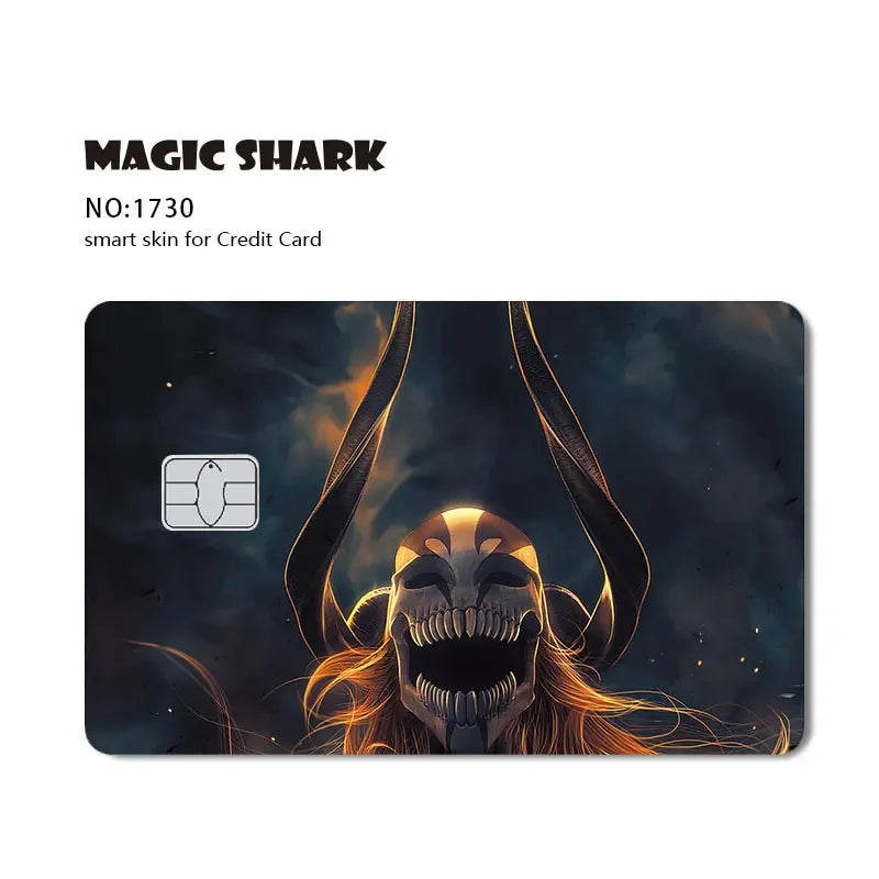 2025 New Kawaii Lucky Cat Money Power Swtich Level Up Front Matte Skin Film for Credit Card Cover for Debit Card