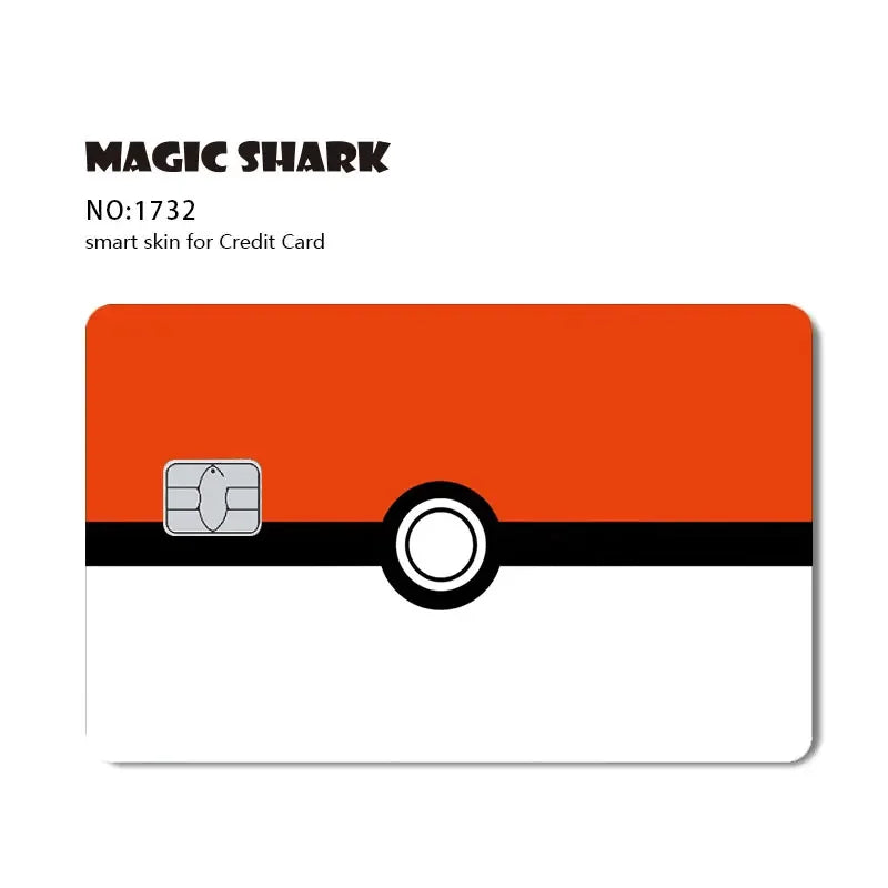 2025 New Kawaii Lucky Cat Money Power Swtich Level Up Front Matte Skin Film for Credit Card Cover for Debit Card